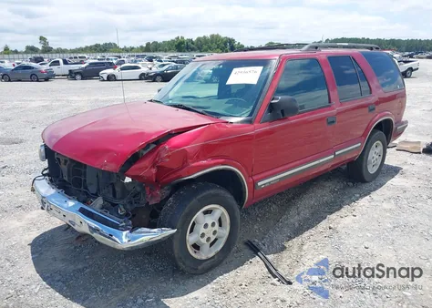 1999 Chevrolet Blazer Ls from USA, damaged, VIN 1GNDT13W0X2222414